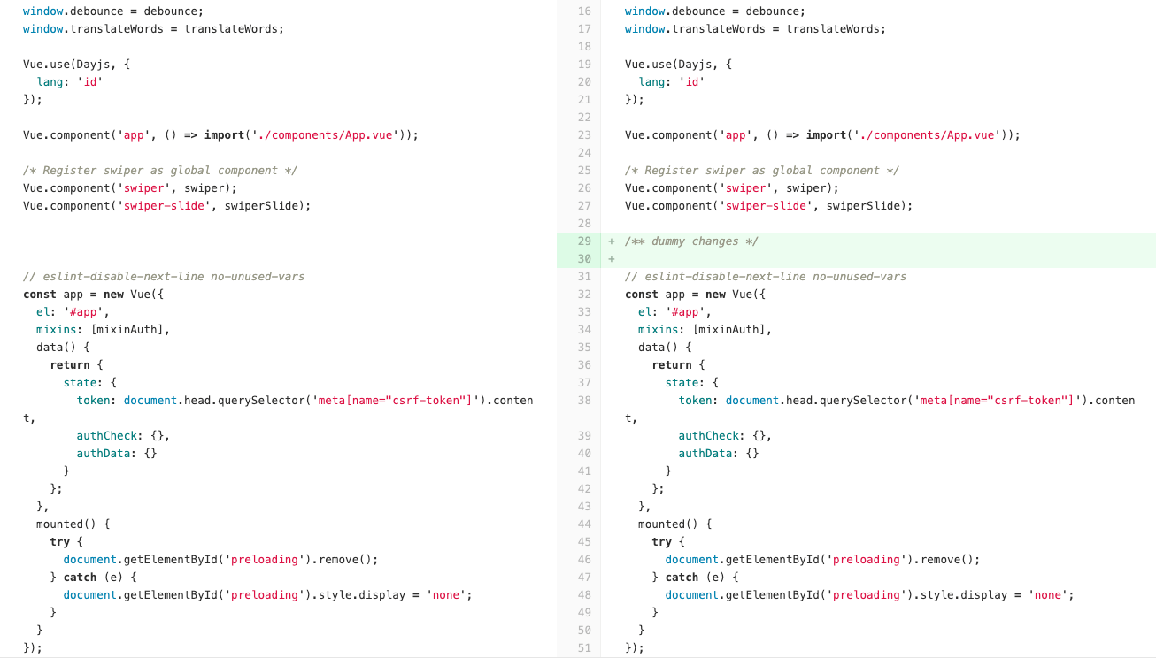 Tabs with Gitlab Code Review